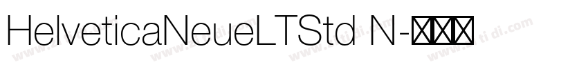 HelveticaNeueLTStd N字体转换